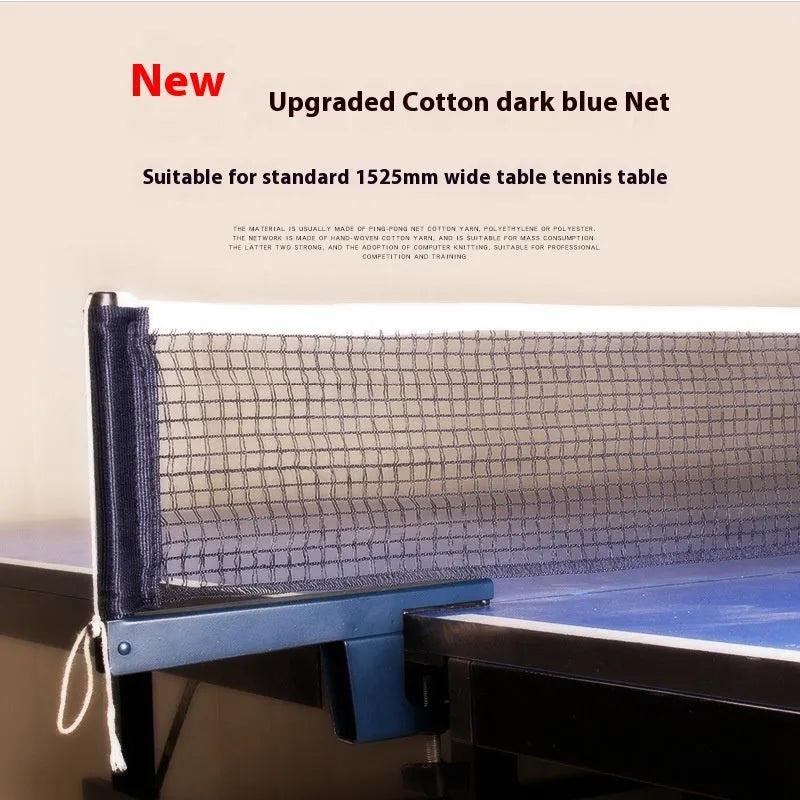 Universal large thickened clip and grid frame for table tennis net on indoor open grid table.