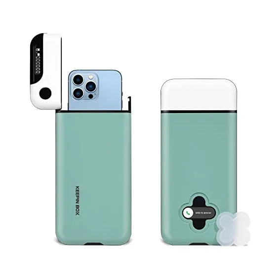 Matcha green mobile phone lock self-discipline box with backlight feature