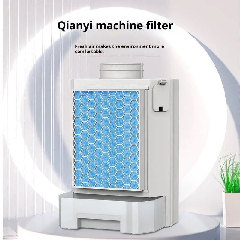 Clothes dryer fluff dust filter with thickened ABS plastic body and 9.6cm vent connection, including filter cotton pads