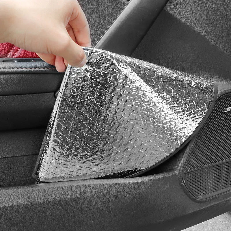 Aluminium foil car steering wheel sunshade cover with brand LOGO pattern, universal fit for general vehicle models