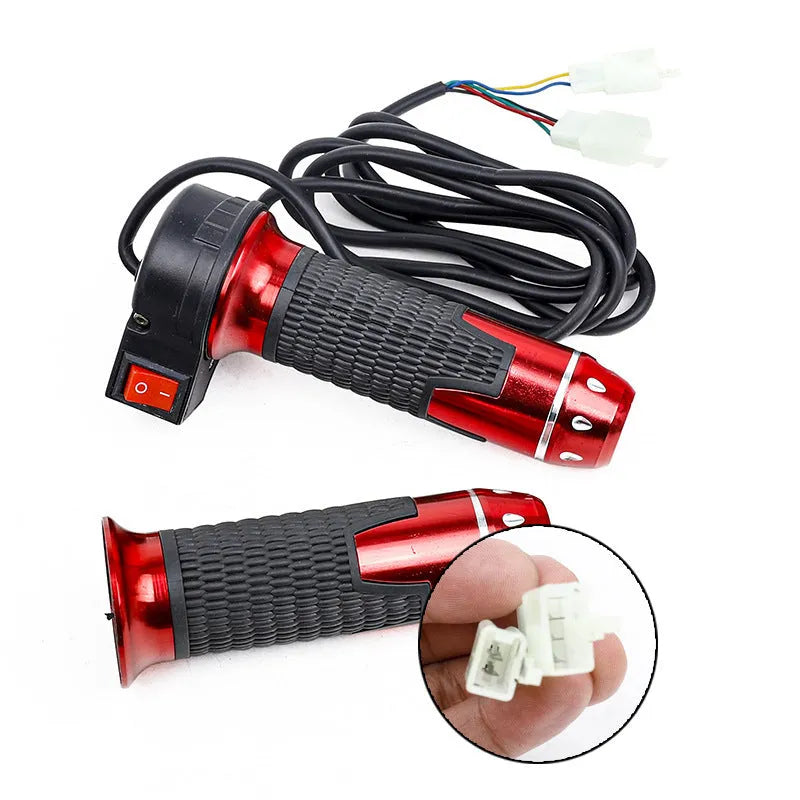 Three-wheel electric car accelerator transfer handle with three-speed rotating mechanism in multiple colour options