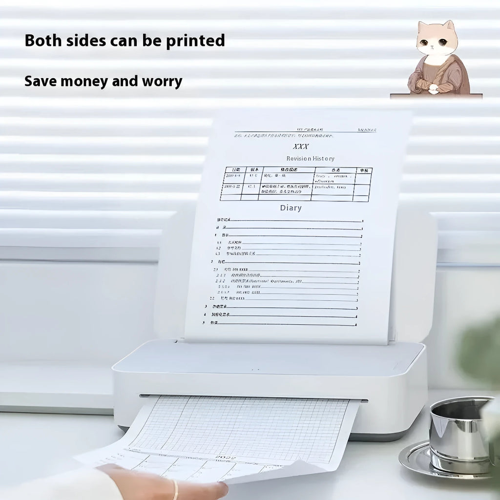 Small plastic learning printer for wrong question printing with ribbon cartridge system