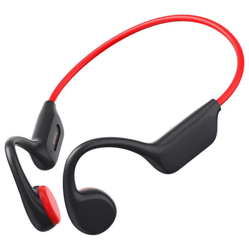 Swimming headset 32G memory waterproof silicone earphones in Black, Red and White Orange options