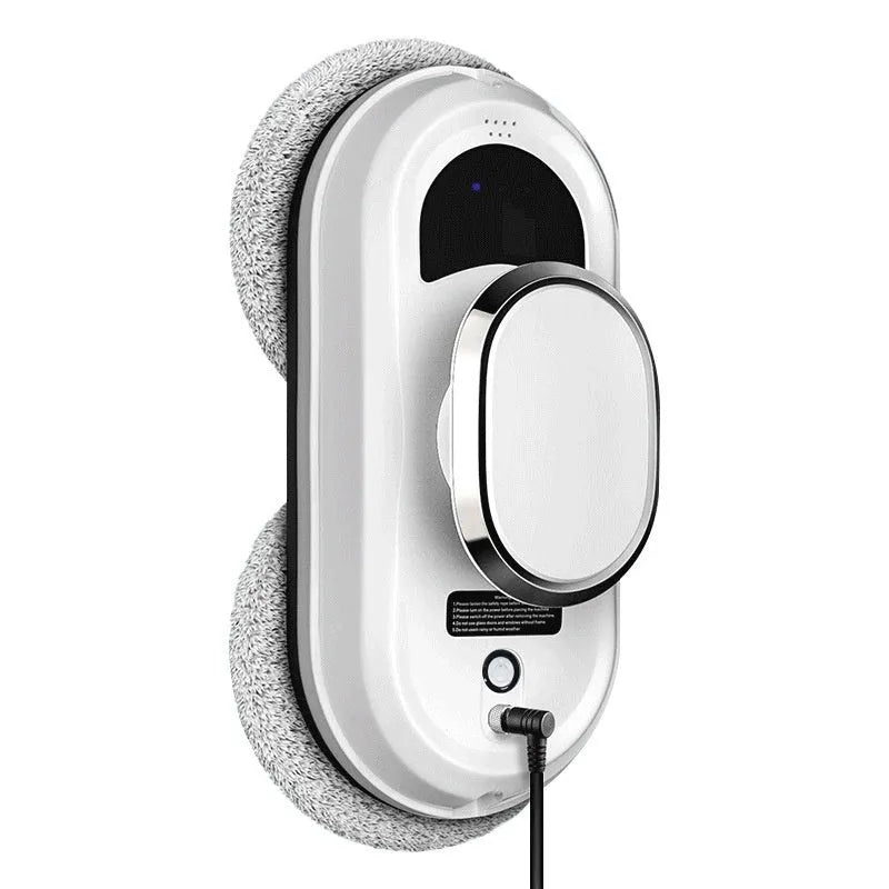 White full-automatic high altitude cleaning machine with remote control and cleaning cloths
