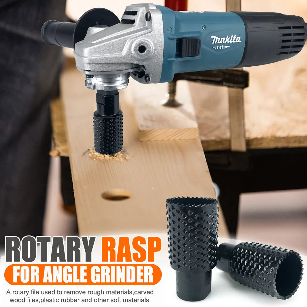 Metal spherical grinding head attachment for angle grinders with M10 and M14 thread compatibility