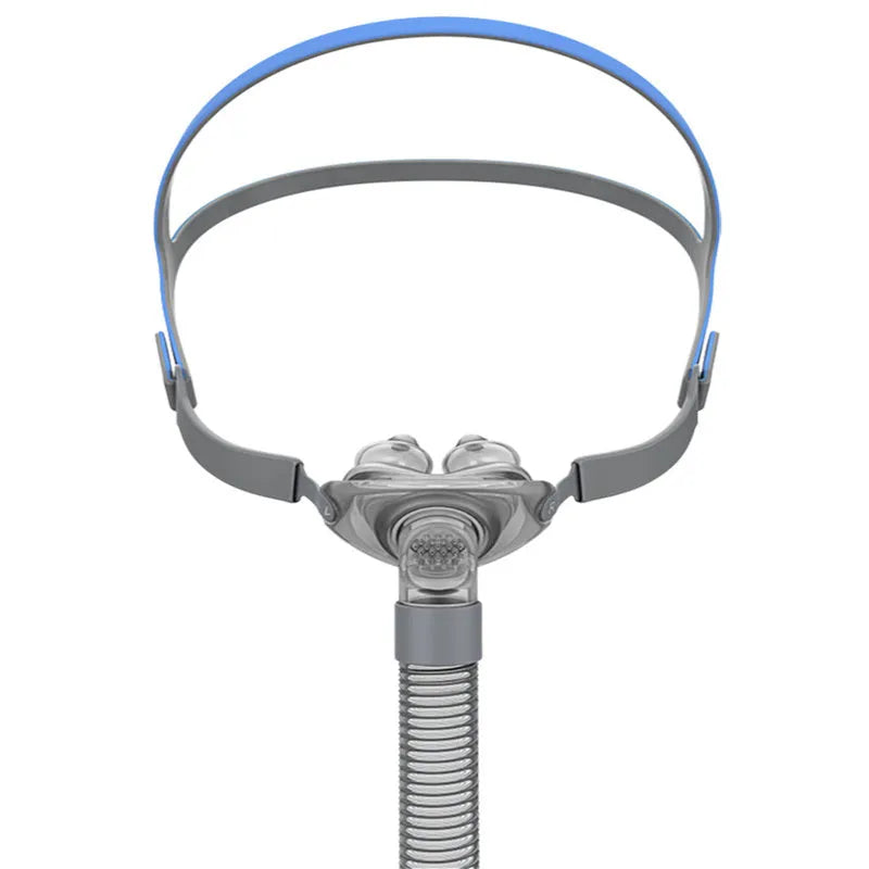 Ventilator nasal pillow replacement accessories with silicone cushions and headband in box packaging