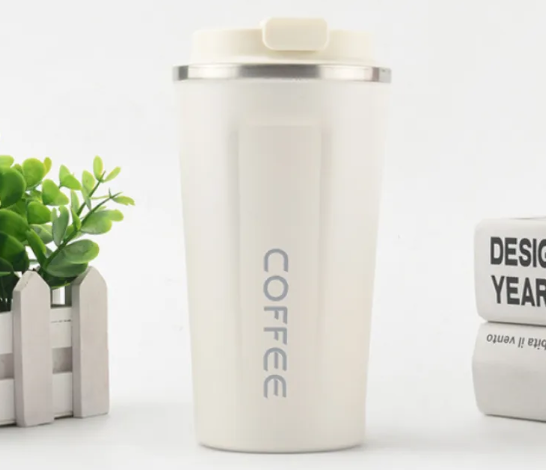 Leak-proof Insulated Travel Mug - 380ml/510ml Double-Walled Stainless Steel Coffee Flask - Car Cup Holder Friendly for Commuting, Office & Outdoors