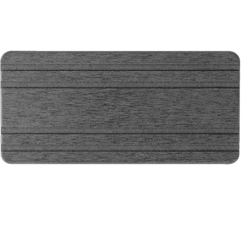 Square diatom oil bathroom countertop water draining pad in solid colour