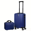 Aluminium alloy luggage and mini box travel set with two trunks and a towel for suitcase suit packing.