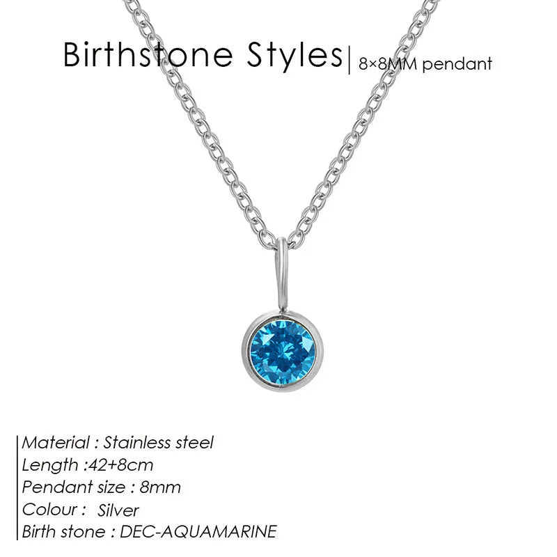 Entry Lux Colorful Rhinestone Pendant stainless steel U-shaped necklace with golden finish and July rose red rhinestone