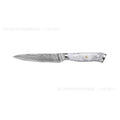 Damascus steel chef's knife with 21cm VG10 blade measuring 32cm total length