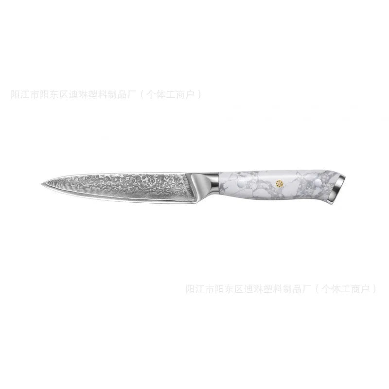 Damascus steel chef's knife with 21cm VG10 blade measuring 32cm total length