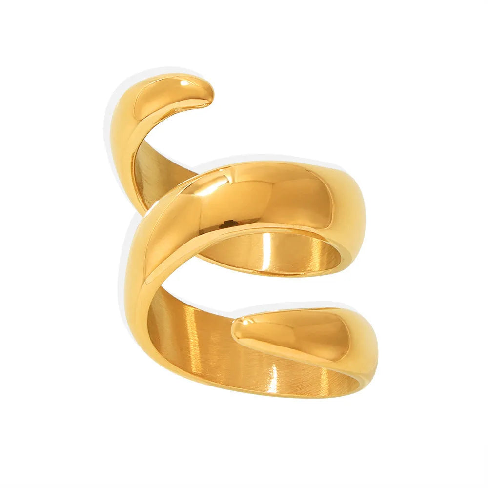 Stainless Steel S-Type Thread Cord For Braiding Ring Geometry Shape Sizes 6 7 8 Gold Colour European American Style Jewellery Making Component