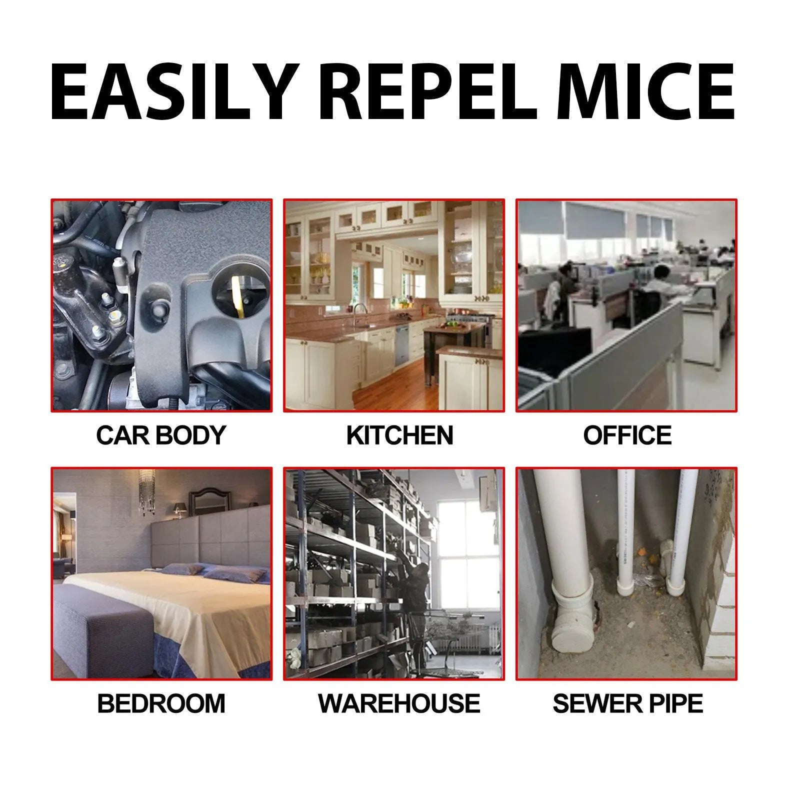 60ml bottle of natural essential oil rat repellent spray for home and outdoor use