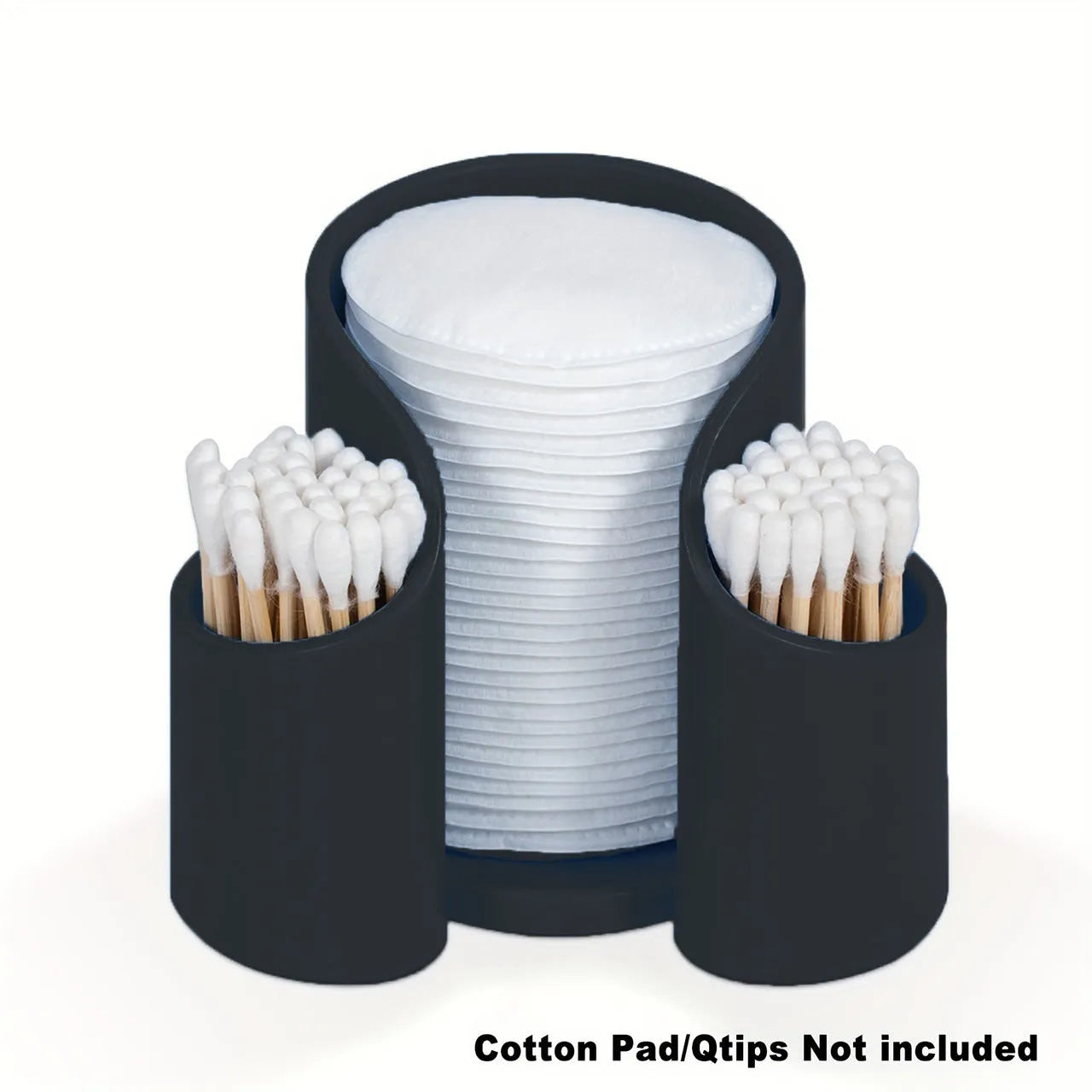 Solid colour plastic cotton box for dental floss pick or cotton bud storage.