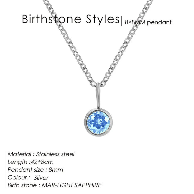 Entry Lux Colorful Rhinestone Pendant stainless steel U-shaped necklace with golden finish and July rose red rhinestone
