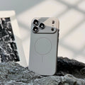 Frosted magnetic suction phone case with lens protector for iPhone 17 series