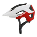 Ultra-light breathable mountain bike helmet with PC shell, camouflage colour, side view
