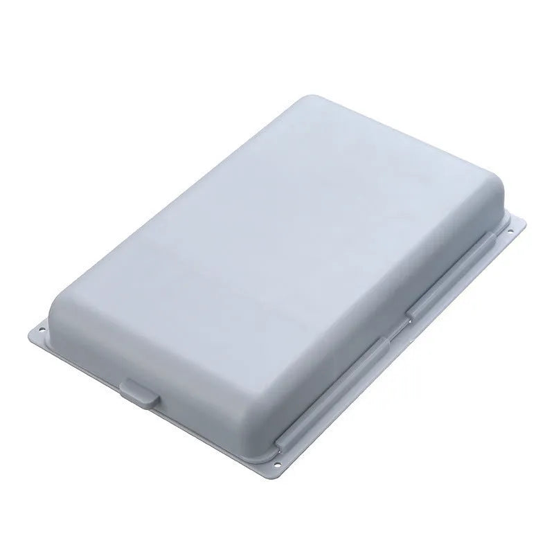 Plastic storage box with lid and internal grid divider in choice of colours