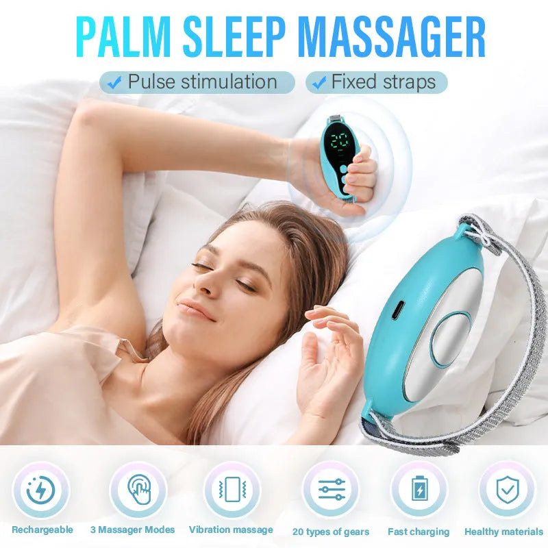 White or blue USB-powered sleep aid instrument with adjustable wind speed settings