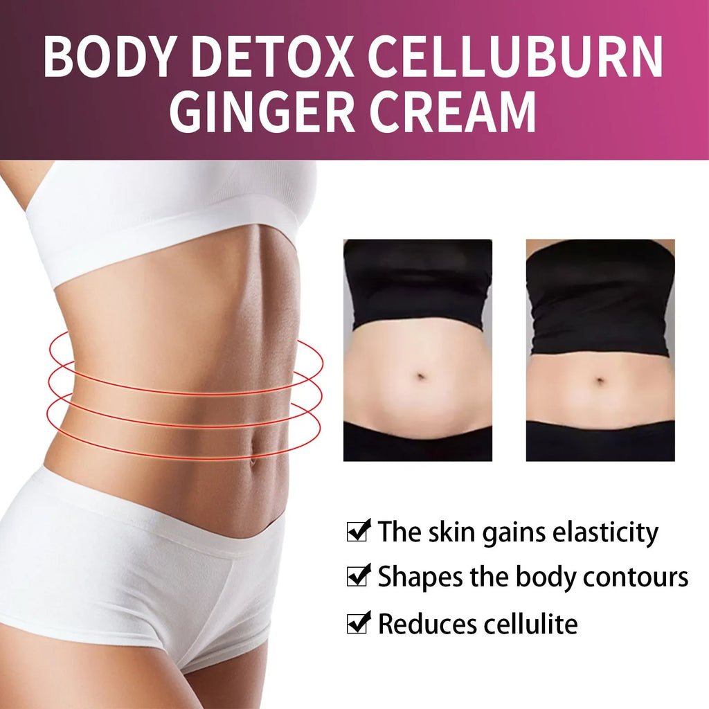 15g tube of ginger body shaping cream for thigh and stomach tightening.