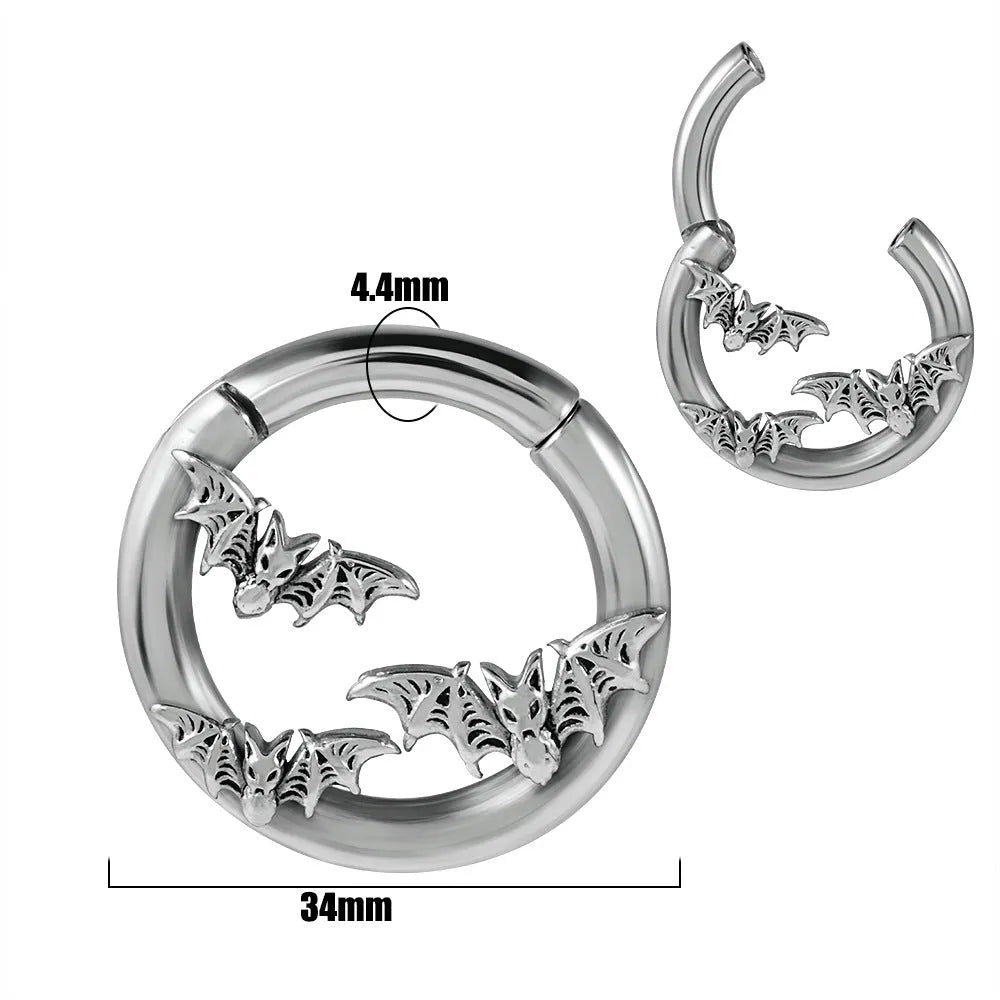 Stainless steel fashion earrings with totem pattern design in electroplated finish showing colour variation options