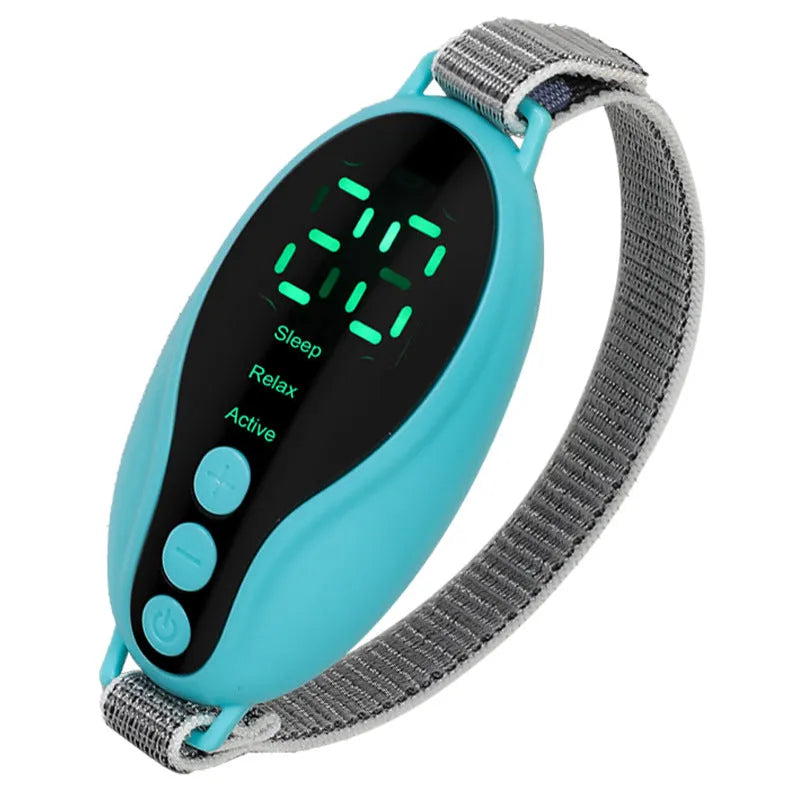 White or blue USB-powered sleep aid instrument with adjustable wind speed settings