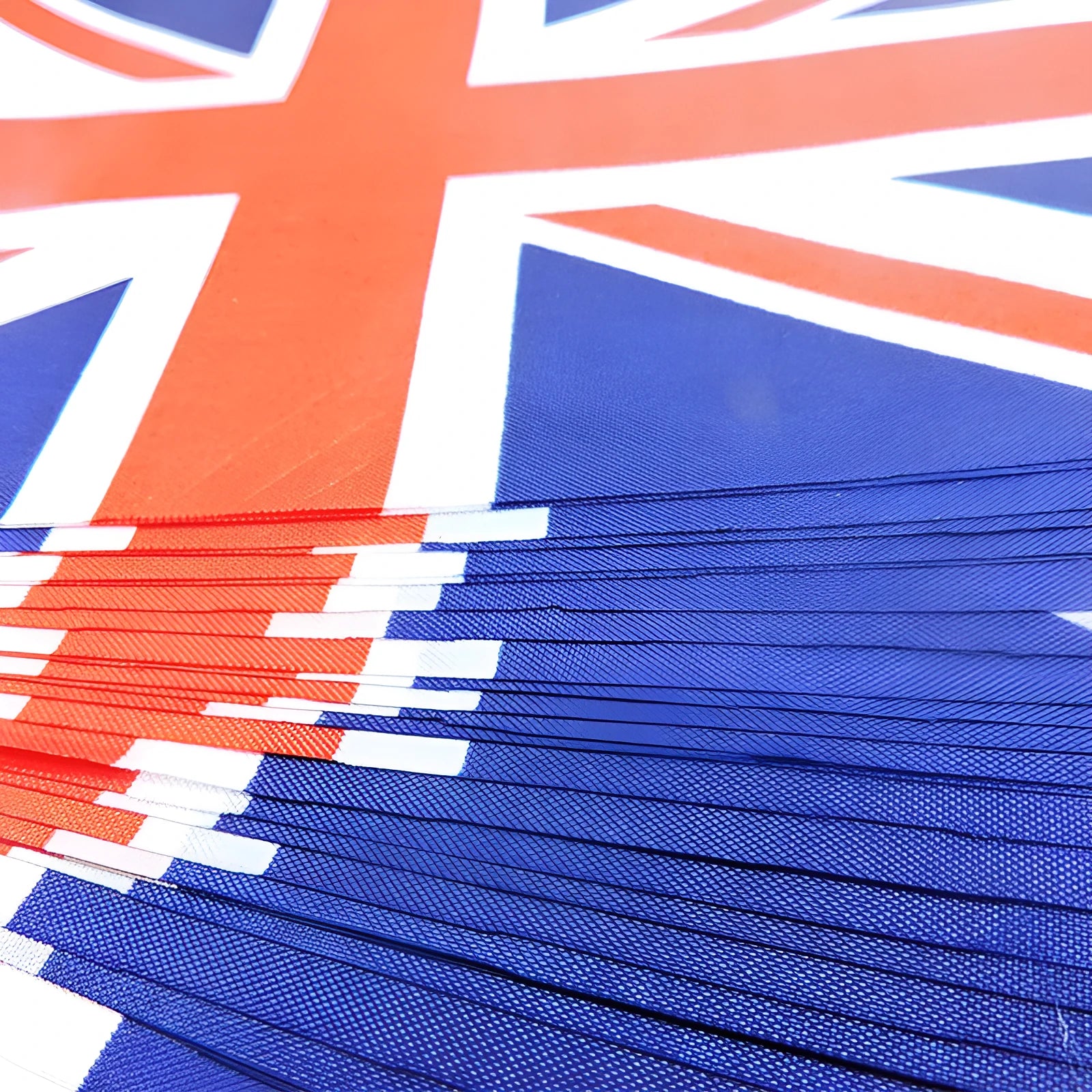 UK Hand Signal Flag No 8 in polyester, 14x21cm, with 30cm plastic flagpole for outdoor use