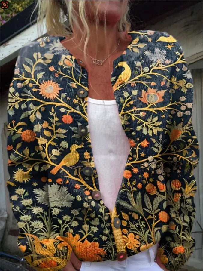 Women's Halloween top with 3D digital printed pattern and long sleeves in polyester fabric