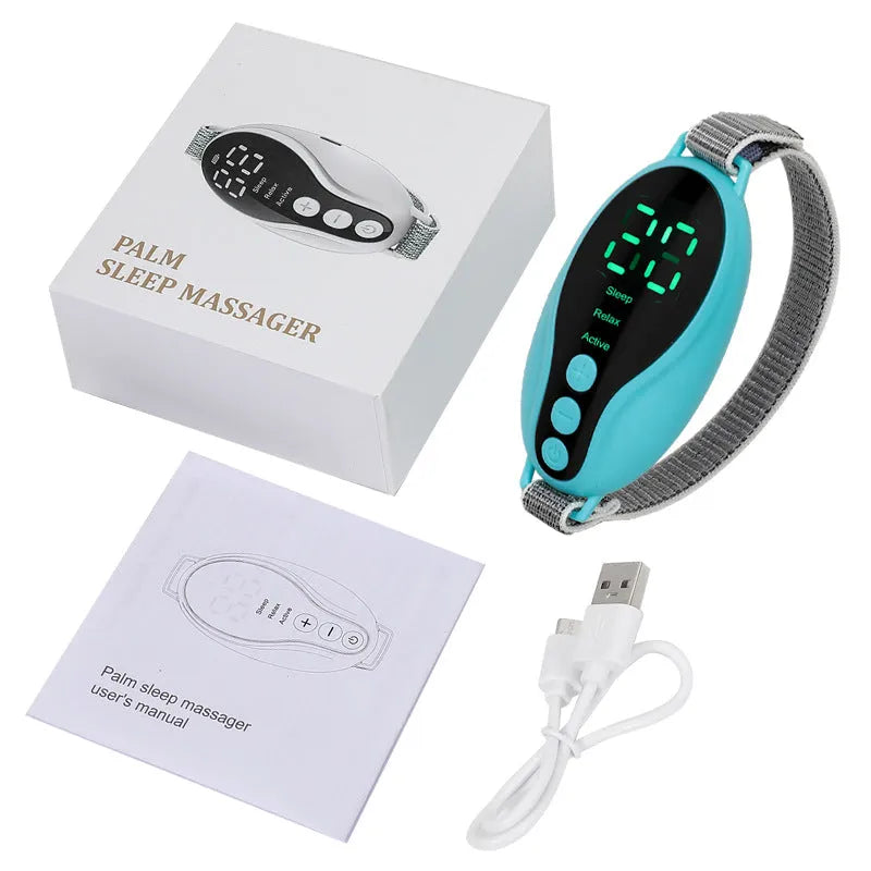 White or blue USB-powered sleep aid instrument with adjustable wind speed settings