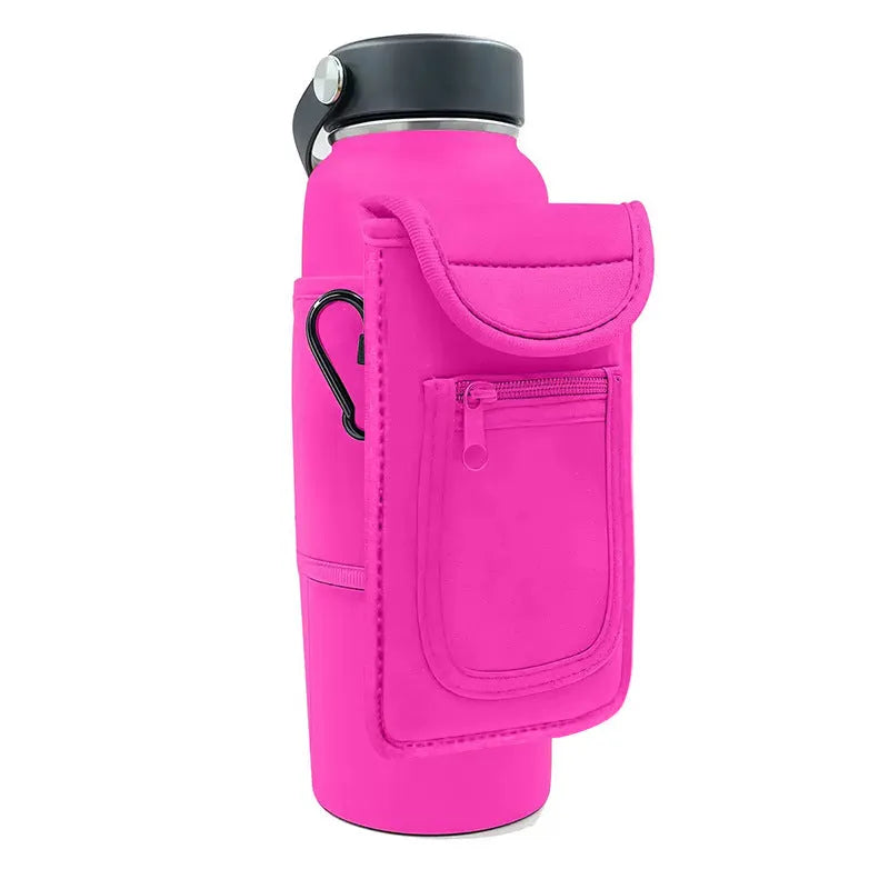 Cloth magnetic sports bottle cover sleeve for cups and kettles in various colours