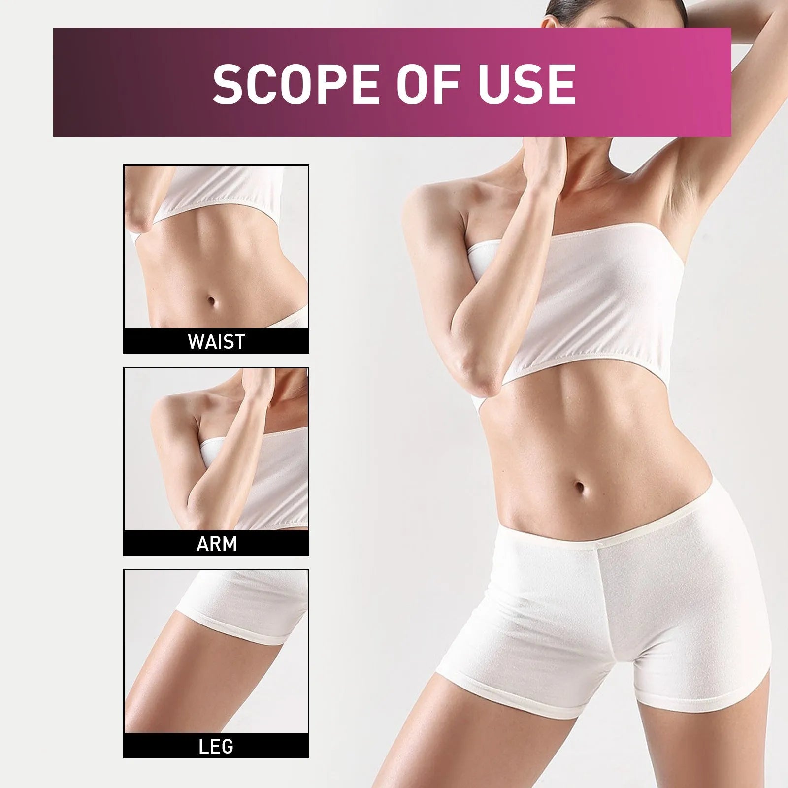 15g tube of ginger body shaping cream for thigh and stomach tightening.