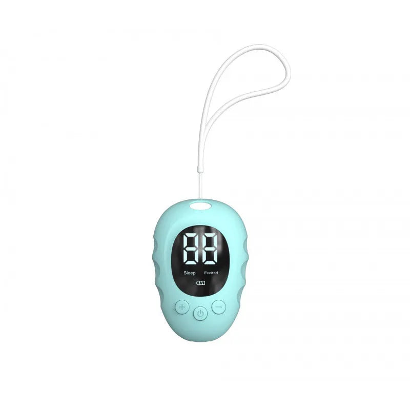 Rechargeable silicone sleep aid monitor with handheld grip design in black, green, and white colour options