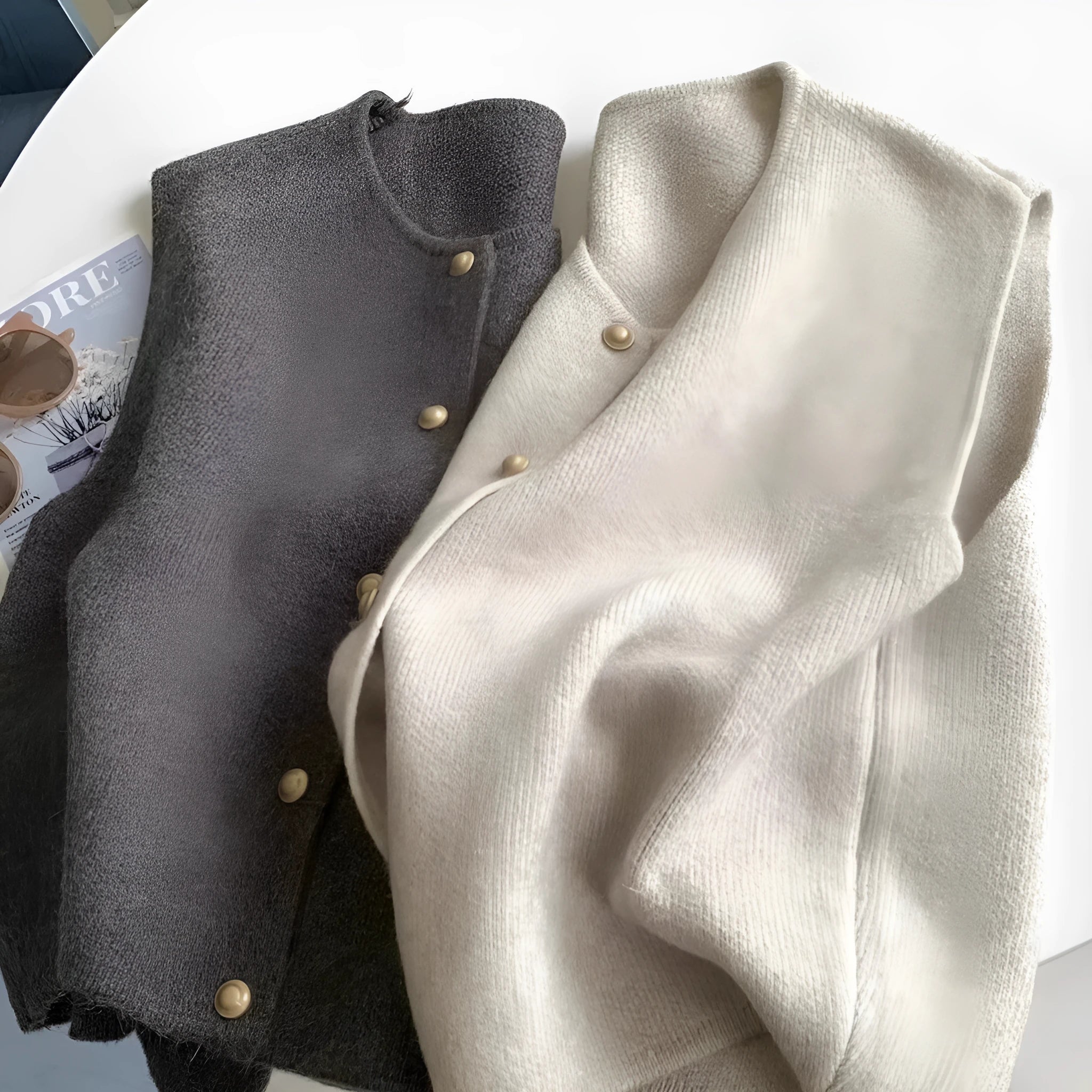 Women's polyester V-neck pullover top with half sleeves in six colour options
