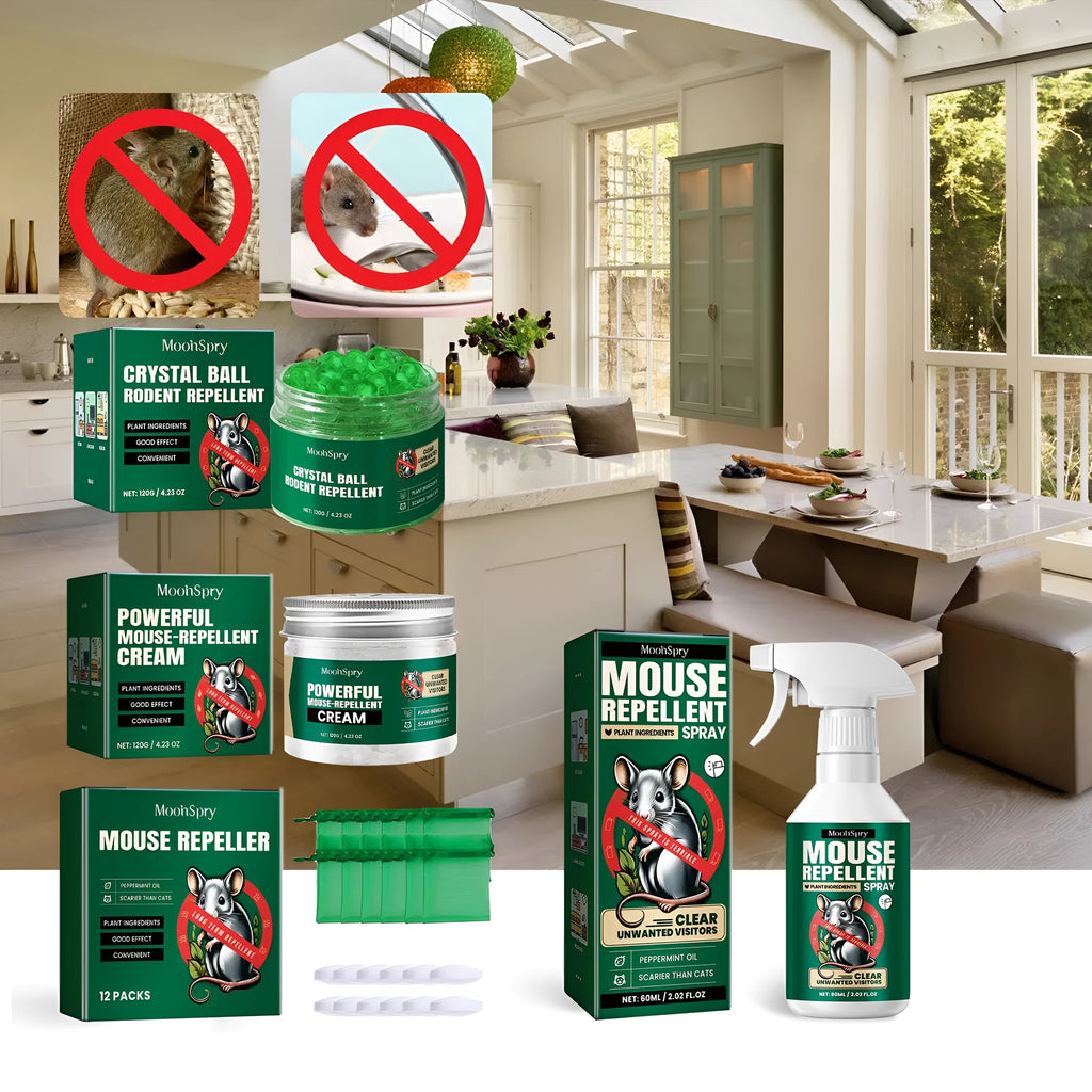 60ml bottle of natural essential oil rat repellent spray for home and outdoor use
