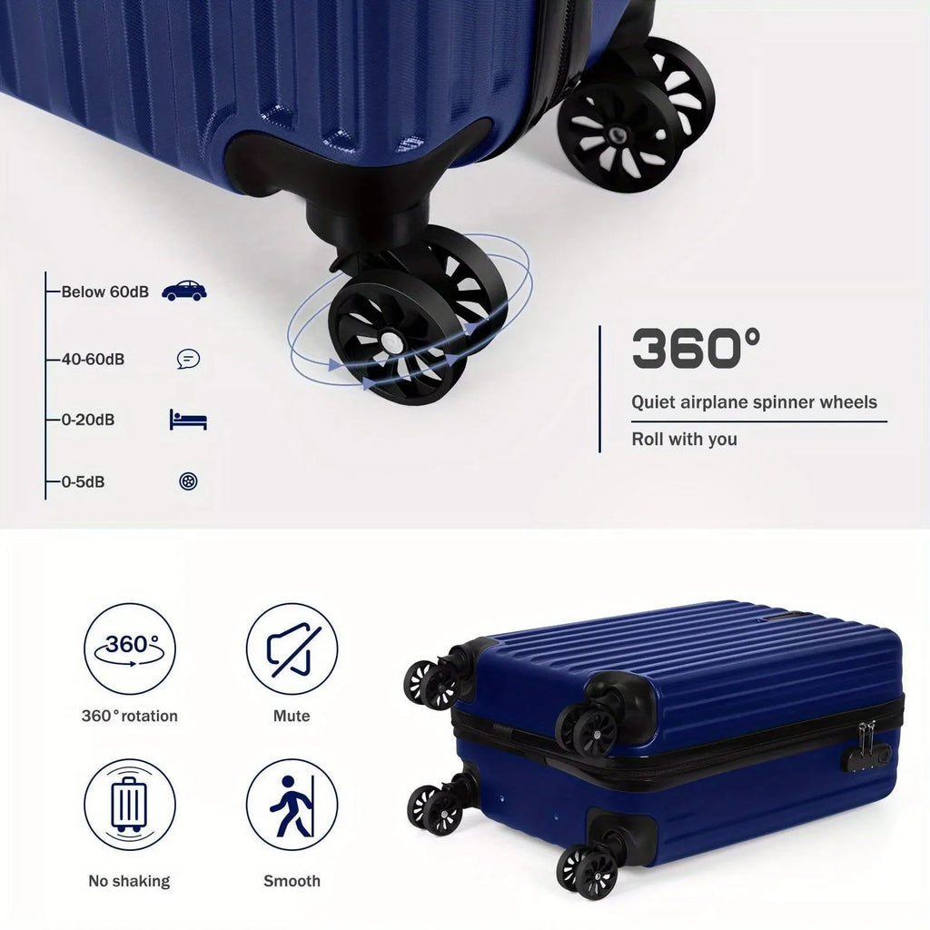 Aluminium alloy luggage and mini box travel set with two trunks and a towel for suitcase suit packing.