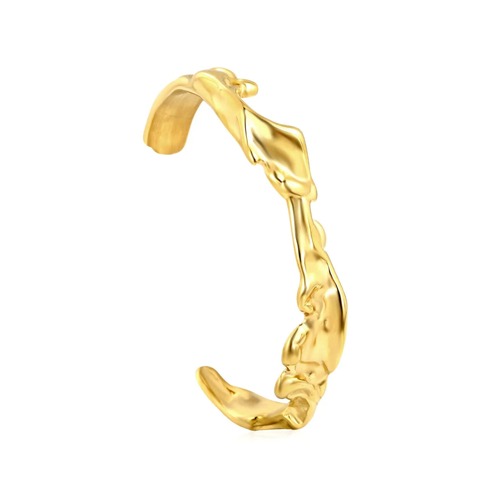 Men's stainless steel luxury bracelet in silver, gold, and rose gold colour options.