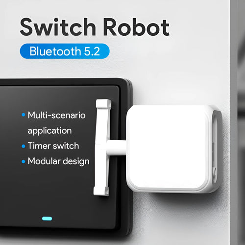 White Bluetooth rocker arm finger robot for smart home switch automation