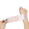 A black elastic breathable wrist guard for athletic sports and gym workouts.