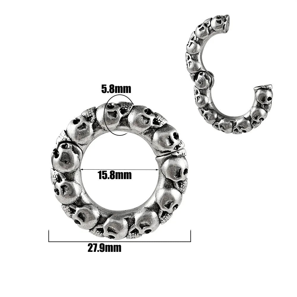 Stainless steel fashion earrings with totem pattern design in electroplated finish showing colour variation options