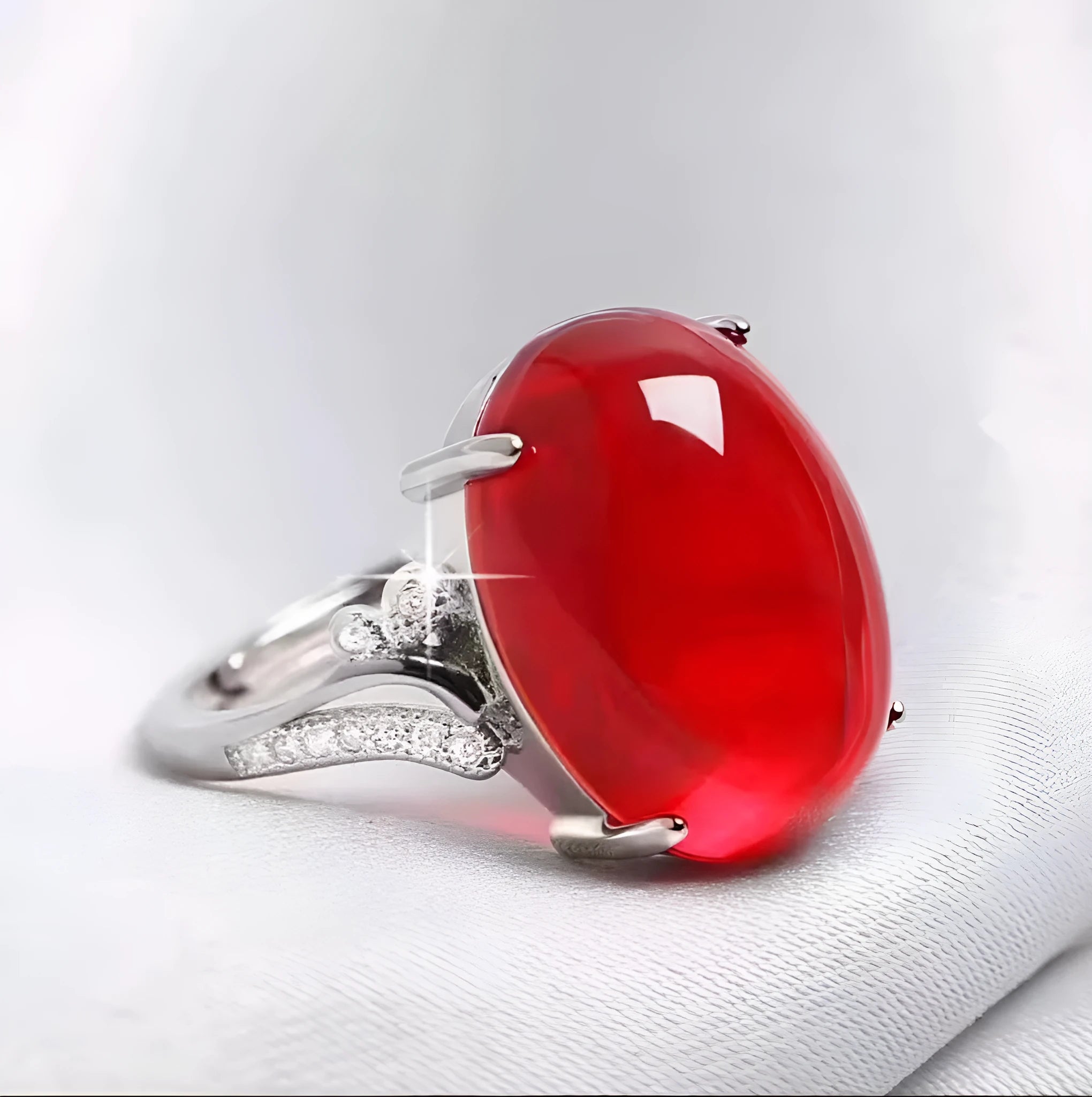 Adjustable natural sapphire alloy ring in ethnic geometric style with adjustable opening