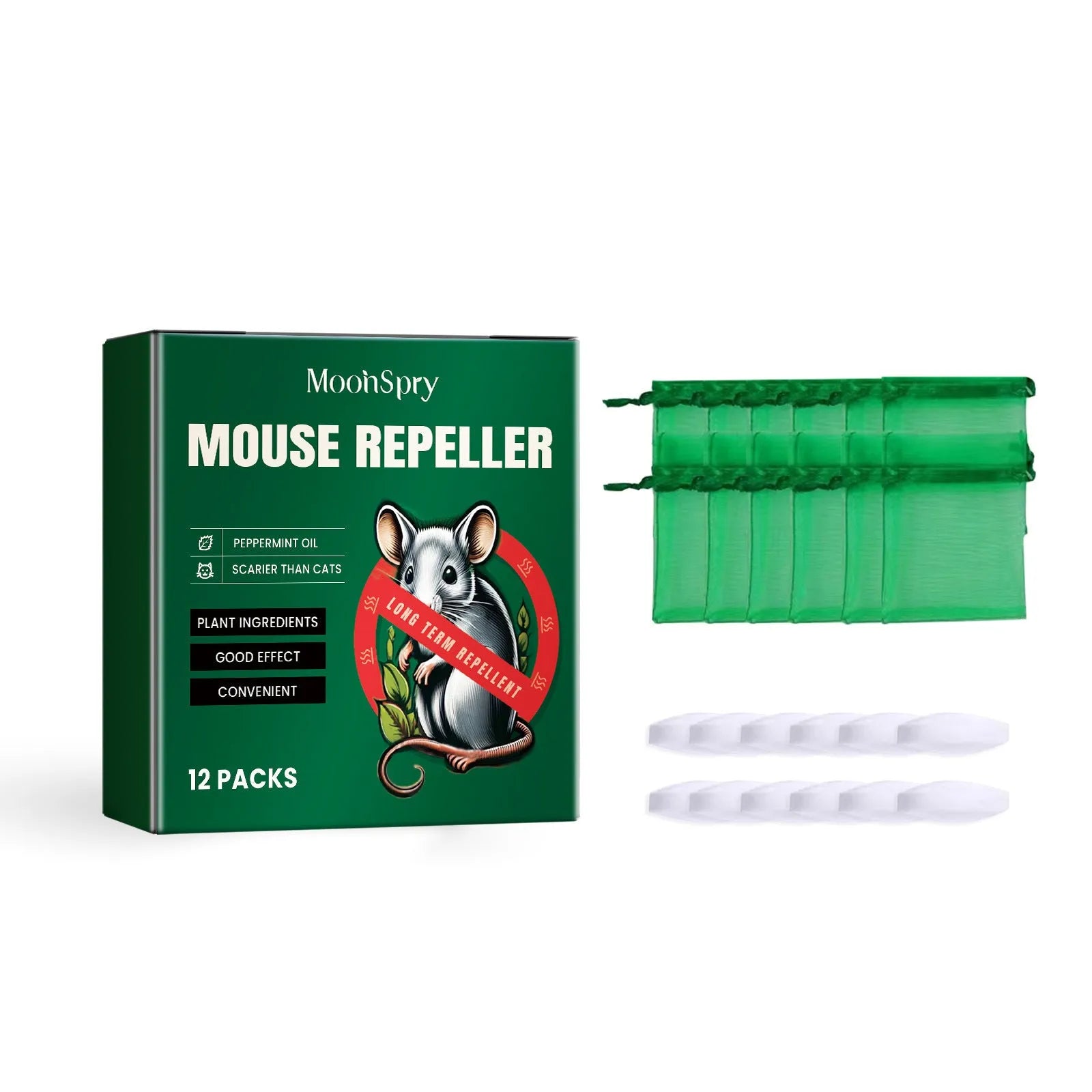 60ml bottle of natural essential oil rat repellent spray for home and outdoor use