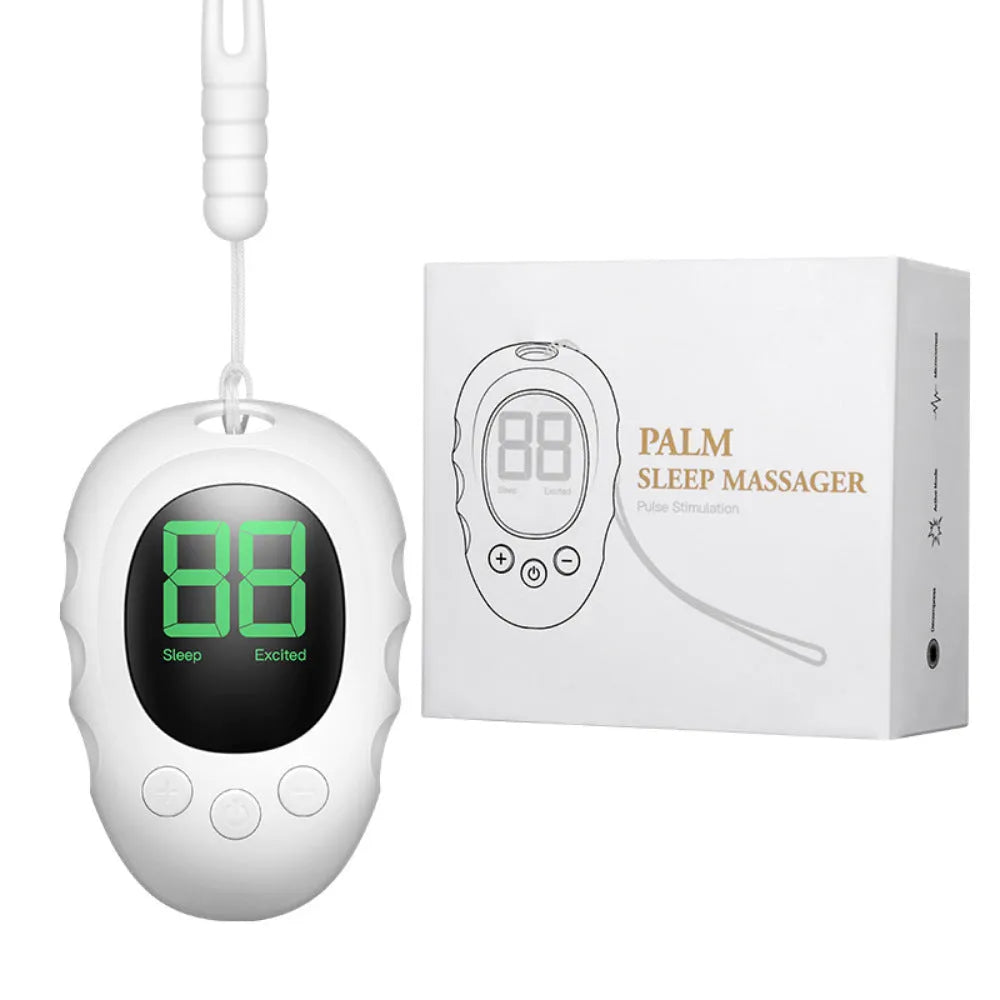 Rechargeable silicone sleep aid monitor with handheld grip design in black, green, and white colour options