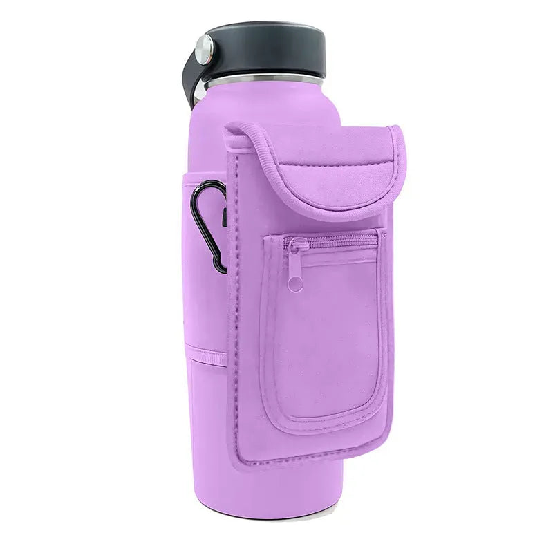 Cloth magnetic sports bottle cover sleeve for cups and kettles in various colours