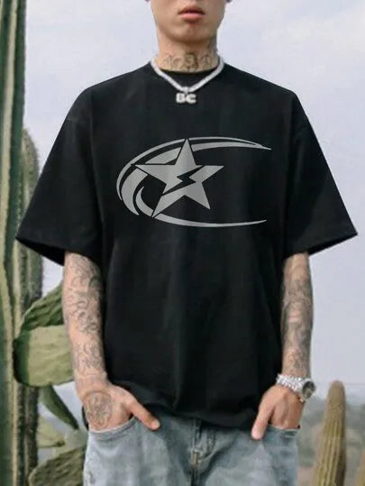 Men's pure cotton short sleeve t-shirt in Japanese retro style, solid colour design, available in multiple sizes