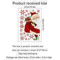 DJ4002 Snowflake Santa Claus static wall sticker on window showcase, 27x40cm, PVC material, modern simple design