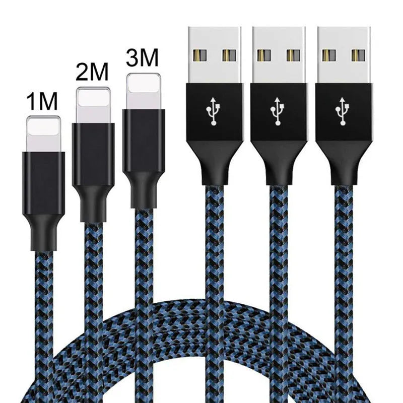 Braided nylon fast charging data cable with Micro USB connector in black and white colour.