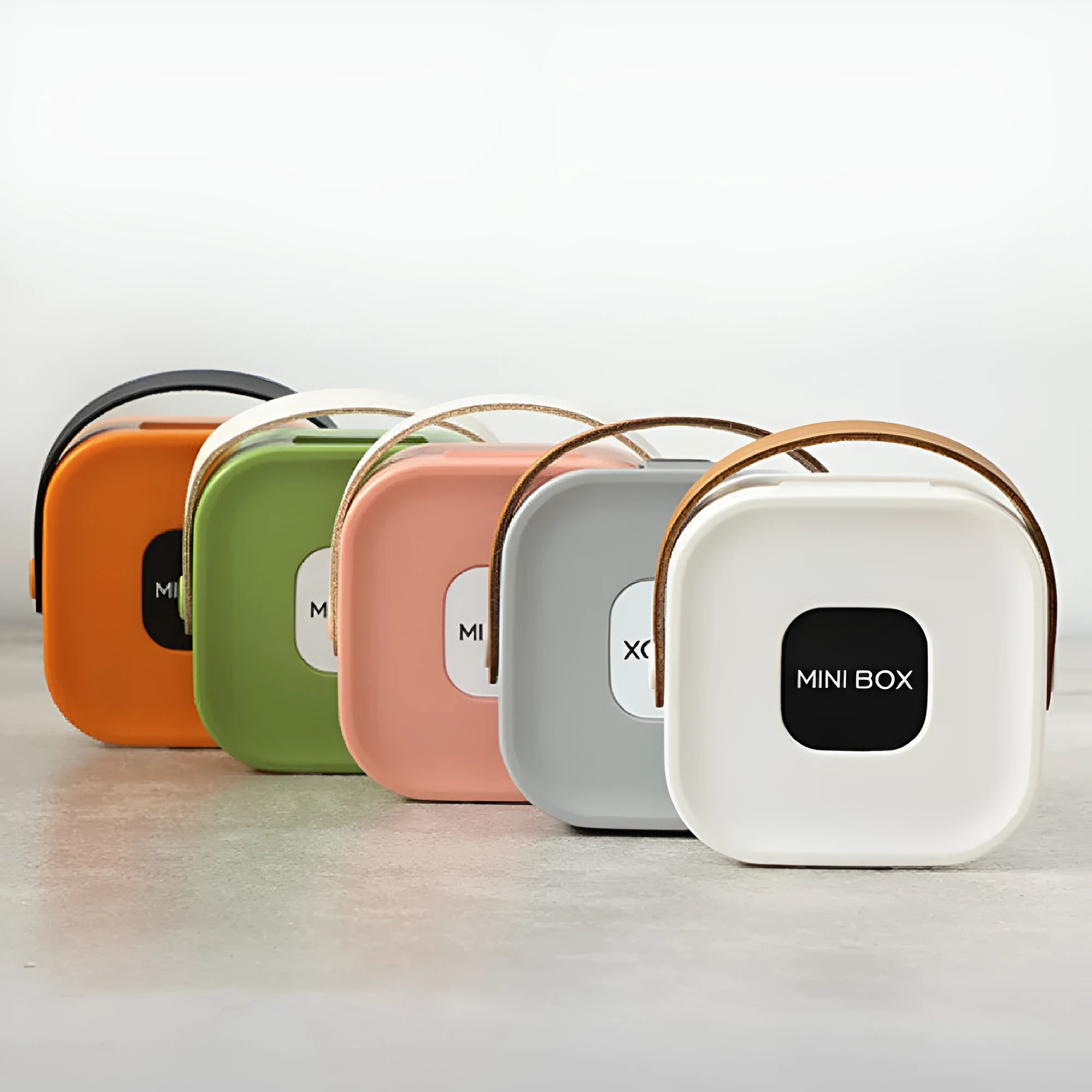 Medium polypropylene cable storage organiser box in five colour options