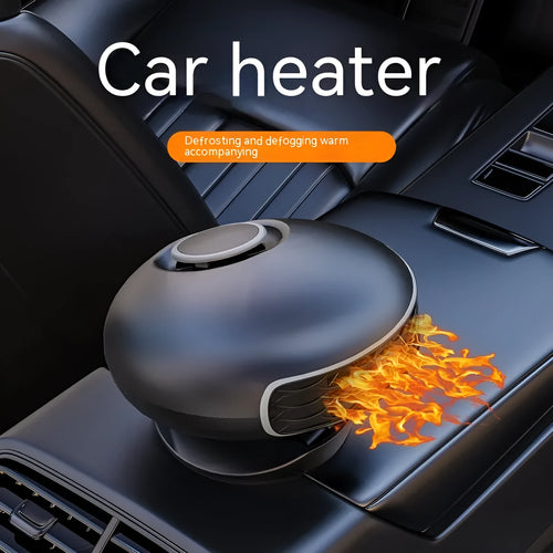 Black ABS car warm air blower heater with 130cm cable for 12V 24V vehicle defrosting
