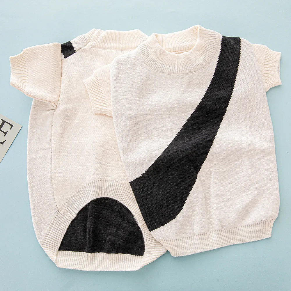 Wool knit dog sweater for corgi and poodle breeds in multiple colour options